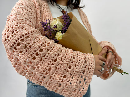 Blossom Pink Lace Cardigan
