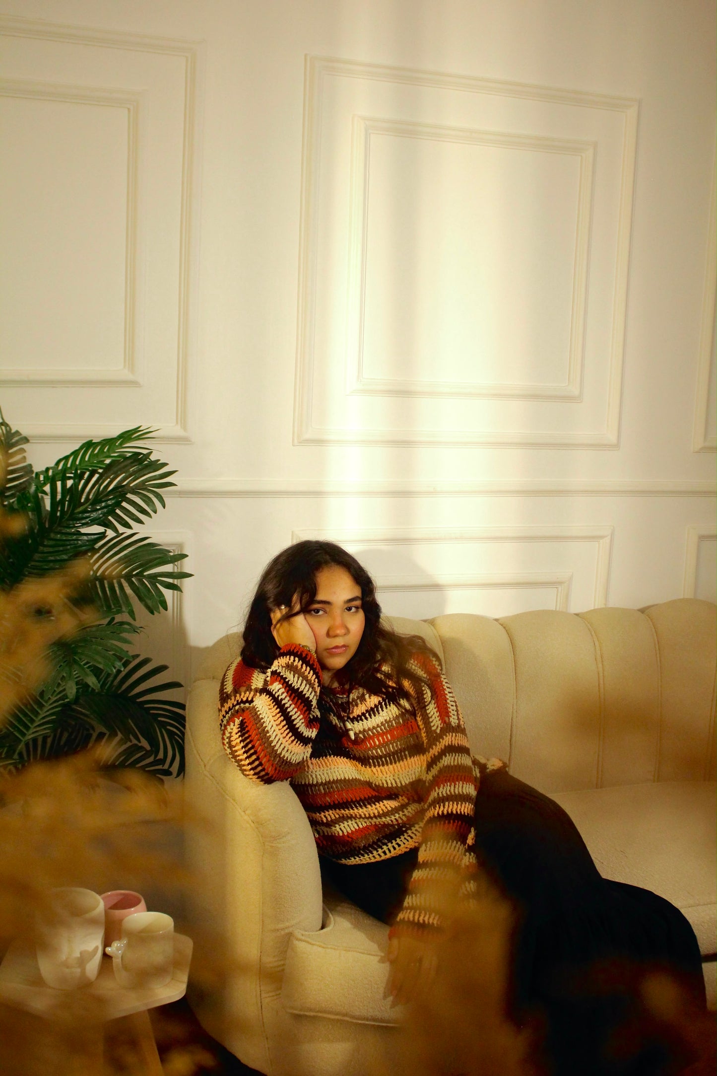 October Rust Havan & Brown Sweater